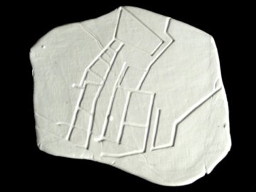 Espais ilimitats XXXIII, porcelana,54 x 56 x 1,5 cm. , 2012_w600_h450